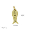 Jewelry Necklace Copper Brass Animal Zodiac Ocean Conch Starfish Small Fish Diy Handmade Electroplated