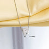 Jewelry Necklace Copper Gemstone Letter Electroplated