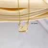 Jewelry Necklace Copper Titanium Steel Animal Zodiac Gemstone Pendant Electroplated For Women