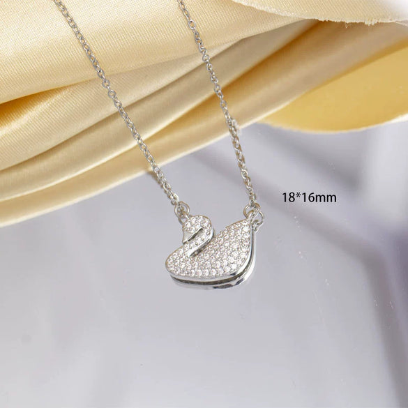 Jewelry Necklace Copper Titanium Steel Animal Zodiac Gemstone Pendant Electroplated For Women