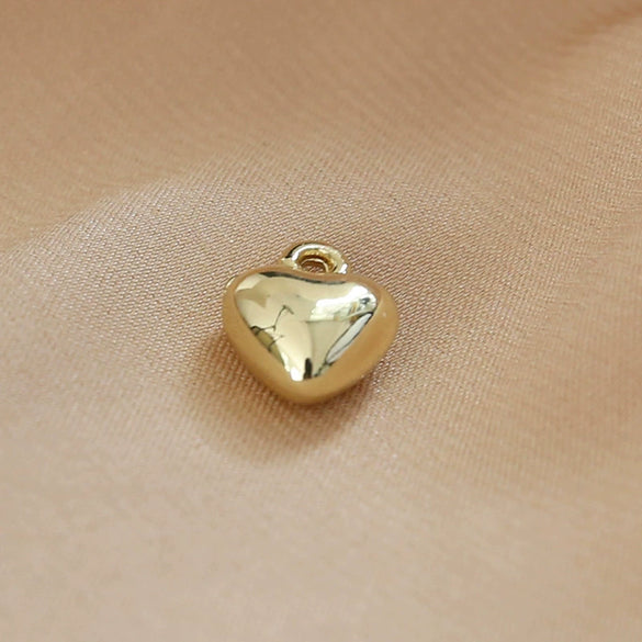 Jewelry Necklace Earrings Diy Accessories Resin Heart Ball Pendant Minimalist Geometric Electroplating