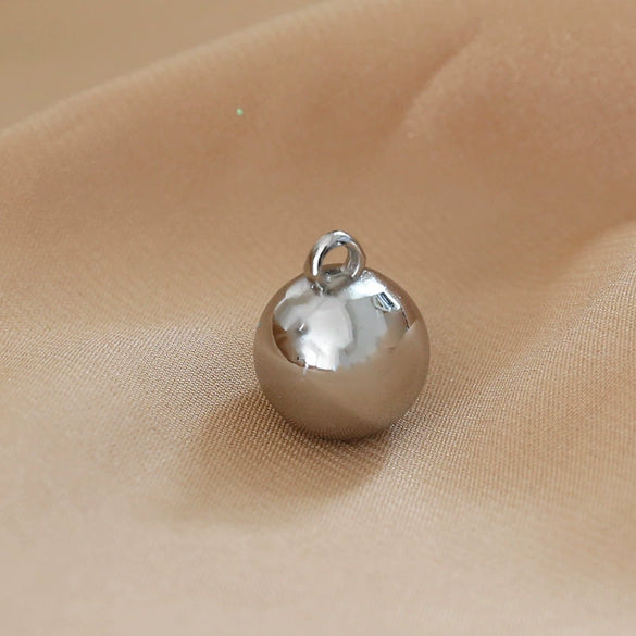 Jewelry Necklace Earrings Diy Accessories Resin Heart Ball Pendant Minimalist Geometric Electroplating