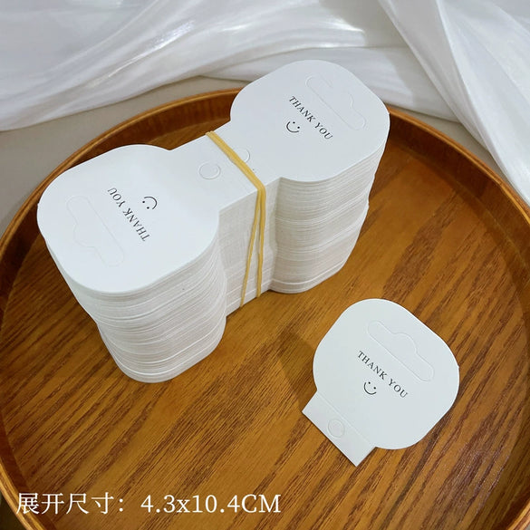 Jewelry Necklace Earrings Ring Bracelet Alloy Cartoon Style Electroplated Packaging Box With Hanging Card Straight Card Sterilization Cotton Ear Plug Wipe