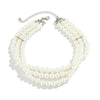 Jewelry Necklace Handmade Multilayer Imitation Pearl Plastic Resin Geometric Snake Bone Chain Women Choker