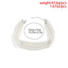 Jewelry Necklace Handmade Multilayer Imitation Pearl Plastic Resin Geometric Snake Bone Chain Women Choker