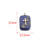 Jewelry Necklace Pendant Natural Stone Pink Crystal Turquoise Stainless Steel Titanium Steel Square Electroplated