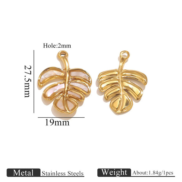 Jewelry Necklace Pendant Stainless Steel French Retro Flower Asymmetrical Petal Electroplated
