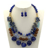 Jewelry Necklace Plastic Resin Artificial Crystal Ushaped Geometric Snake Bone Chain Multilayer Clavicle Chain