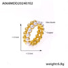 Jewelry Necklace Ring Shell Beads Copper 316L Stainless Steel Electroplating Niche Style Multilayer Design Unisex