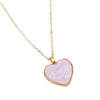 European Cross-Border Sold Jewelry Acetate Love Necklace Simple Ins Style All-Match Love Pendant Clavicle Chain Female Necklace