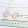 European Cross-Border Sold Jewelry Acetate Love Necklace Simple Ins Style All-Match Love Pendant Clavicle Chain Female Necklace