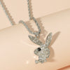 Jewelry Necklace Stainless Steel Alloy Rabbit Geometric Hip Hop Punk Style Twist Chain