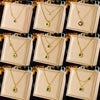Jewelry Necklace Stainless Steel Goldplated Pendant With Geometric Pattern Chain