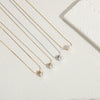 Jewelry Necklace Titanium Steel Chain With Freshwater Abs Pearl Pendant Geometric Style Electroplated