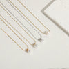 Jewelry Necklace Titanium Steel Chain With Freshwater Abs Pearl Pendant Geometric Style Electroplated