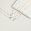 Jewelry Necklace Titanium Steel Chain With Freshwater Abs Pearl Pendant Geometric Style Electroplated