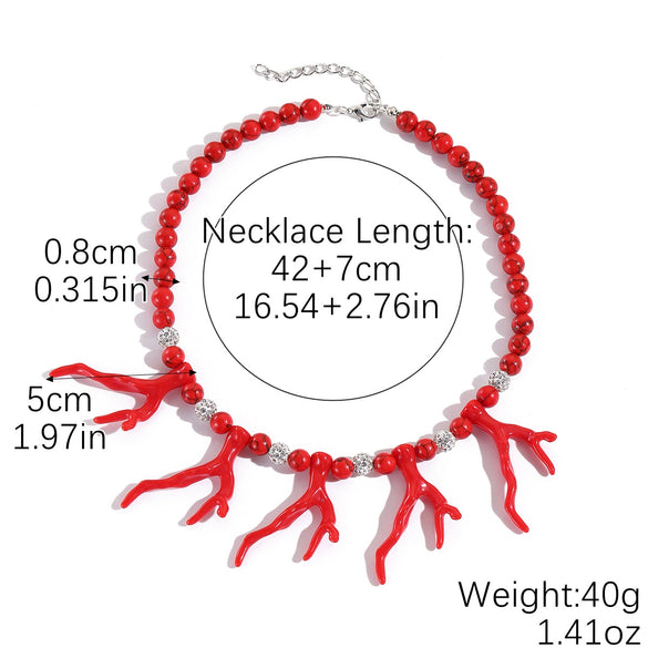 Jewelry Necklace Women's Ocean Style Turquoise Alloy Pendant Electroplating Geometric Design