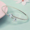 Jewelry Open Elastic Bracelet Rhinestone Highgrade Zircon Set With Diamonds Sweet Geometric Style