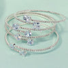 Jewelry Open Elastic Bracelet Rhinestone Highgrade Zircon Set With Diamonds Sweet Geometric Style