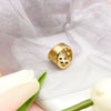 Jewelry Open Ring Stainless Steel Geometric Woven Stitching Electroplating