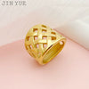 Jewelry Open Ring Stainless Steel Geometric Woven Stitching Electroplating