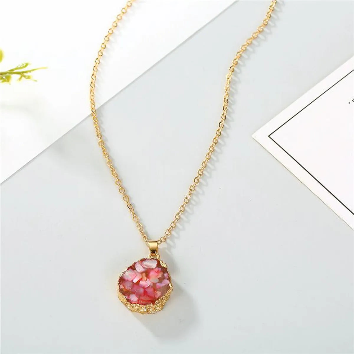 Wholesale Jewelry Fashion Irregular Alloy Pendant Necklace