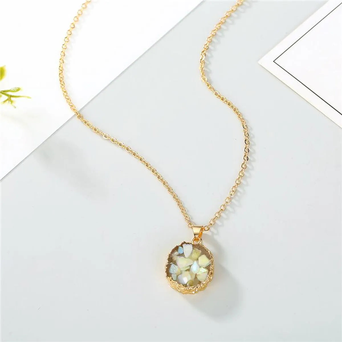 Wholesale Jewelry Fashion Irregular Alloy Pendant Necklace