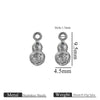 Jewelry Ornament Vacuum Gold Plated Stainless Steel Chili Gourd Pendant Accessories For Earrings Bracelet