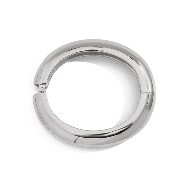 Jewelry Oval Curved Zinc Alloy Light Luxury Style Electroplated Bracelet