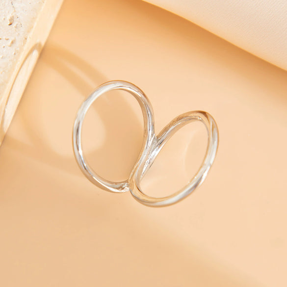 Jewelry Oval Curved Zinc Alloy Light Luxury Style Electroplated Bracelet