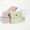 Jewelry Packaging Bag Pu Leather Flap Snap Pocket Embossing Style