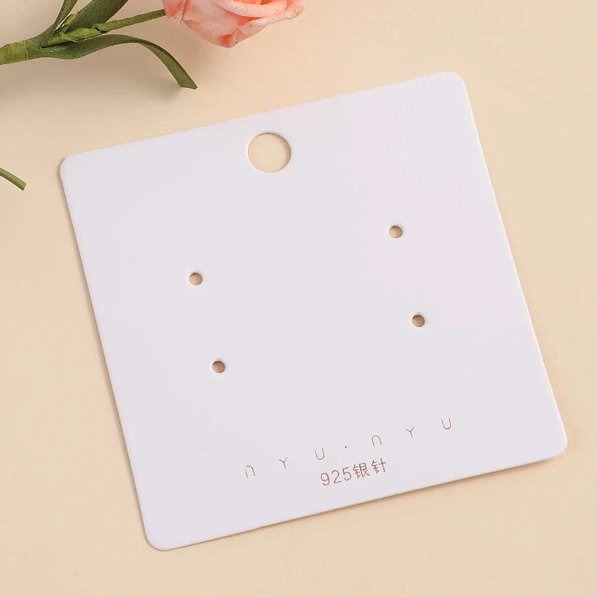 Simple Style Rectangle Paper Jewelry Packaging Cardboard