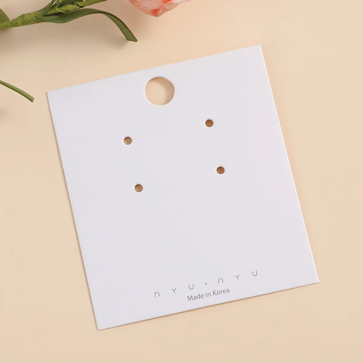 Simple Style Rectangle Paper Jewelry Packaging Cardboard