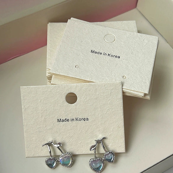 Jewelry Packaging Display Card Made Of Vanilla Paper With Four Color Printing For Earrings Necklace Hairband Hairpin Spot Jewelry