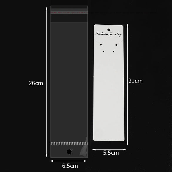 Jewelry Packaging Paper Card With Geometric Pattern And Printing For Necklace Earring Etc