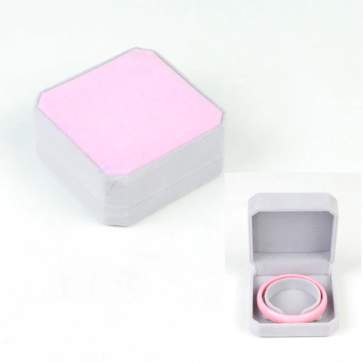 Jewelry Packaging Pendant Necklace Earring Flannel Jewelry Box