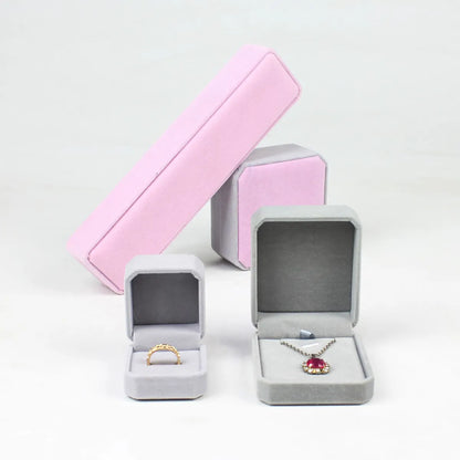 Jewelry Packaging Pendant Necklace Earring Flannel Jewelry Box