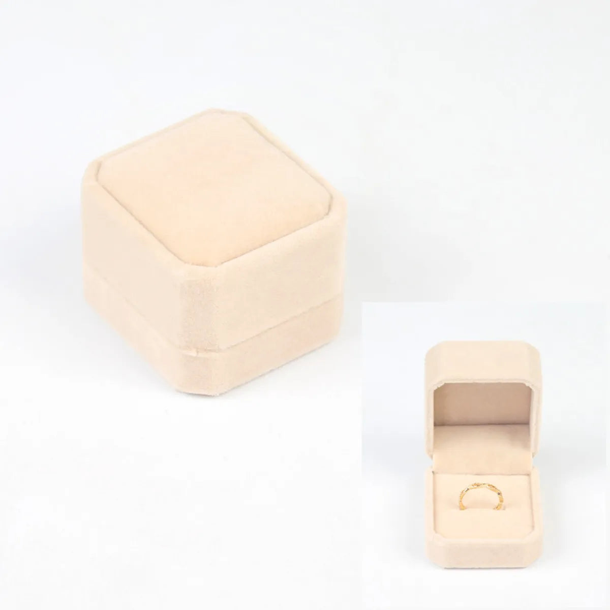 Jewelry Packaging Pendant Necklace Earring Flannel Jewelry Box