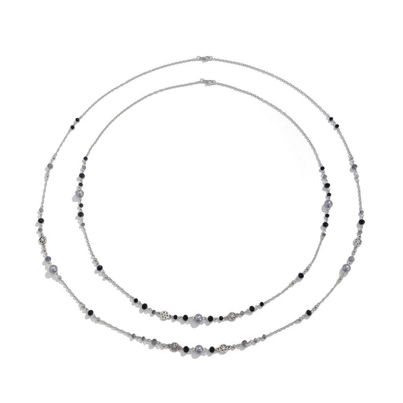 Jewelry Pearl Beaded Alloy Clavicle Chain Set U Shape Electroplating
