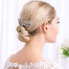 Jewelry Pearl Claw Chain Comb Leaf Shape Flower Style Electroplated Women's Bridal Hair Headdress