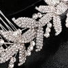 Jewelry Pearl Claw Chain Comb Leaf Shape Flower Style Electroplated Women's Bridal Hair Headdress