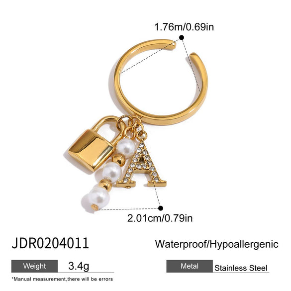 Jewelry Pearl Ring And Niche Bracelet Titanium Steel Stainless Steel Fish Pattern Electroplating For Women