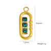 Jewelry Pendant Accessories Stainless Steel Geometric Paper Clip Shape Vacuum Furnace Plating