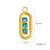 Jewelry Pendant Accessories Stainless Steel Geometric Paper Clip Shape Vacuum Furnace Plating