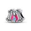 Jewelry Pendant Beads Fairy Tale Town Series Dream Castle Unicorn Silver Plated Dripping Oil Design
