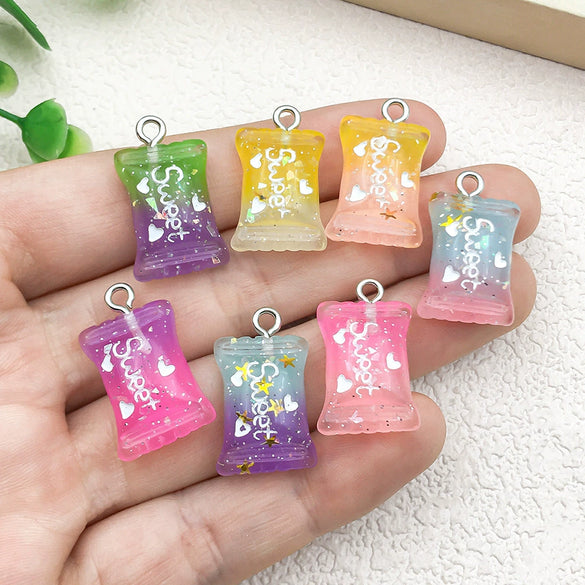 Jewelry Pendant Candy Food Toy Creative Diy Glue Resin Plastic Accessories