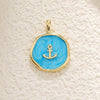Jewelry Pendant Copper Dripping Oil Irregular Marine Fish Seahorse Conch Starfish