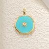 Jewelry Pendant Copper Dripping Oil Irregular Marine Fish Seahorse Conch Starfish