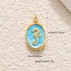 Jewelry Pendant Copper Dripping Oil Irregular Marine Fish Seahorse Conch Starfish