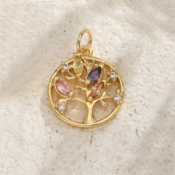 Jewelry Pendant Copper Heartshaped Plated Real Gold Sweet Style